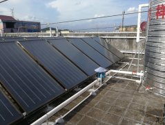 平板太陽能集熱器熱水改造工程
